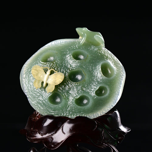 Natural jade carving Chinese Kunlun nephrite jade collectibles