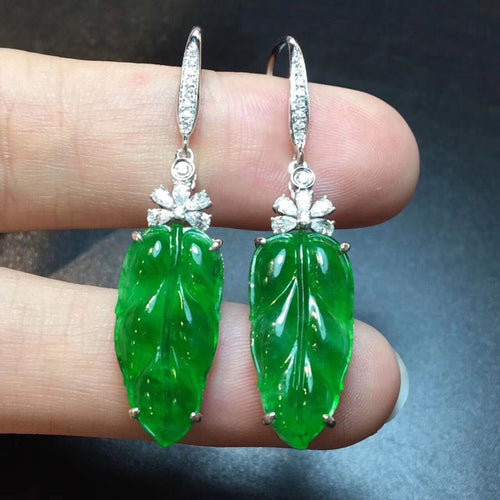 Natural Jade Earrings Jadeite Earrings