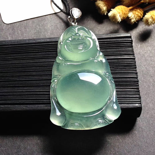 Natural Jade Pendant Jadeite Buddha Pendant