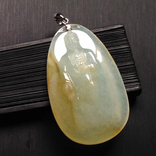 Natural Jade Pendant Jadeite Buddha Pendant