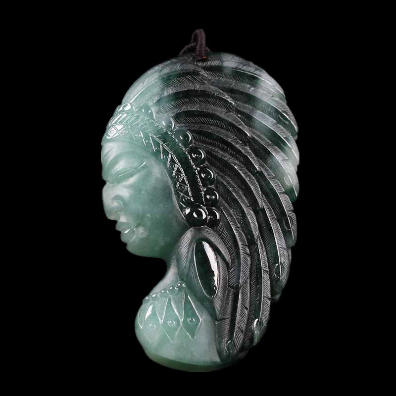 Natural jade jadeite carving collectibles indian