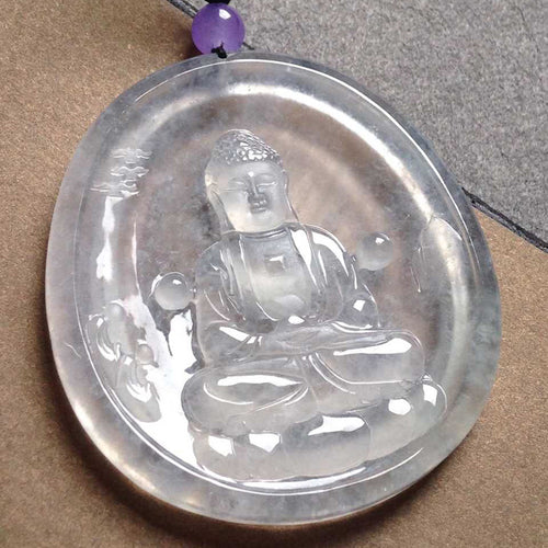 Natural Jade Pendant Jadeite Buddha Pendant