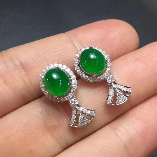 Natural Jade Earrings Jadeite Earrings