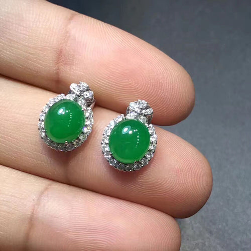Natural Jade Earrings Jadeite Earrings