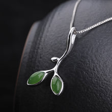 Natural Jade Pendant Nephrite Silver Pendant