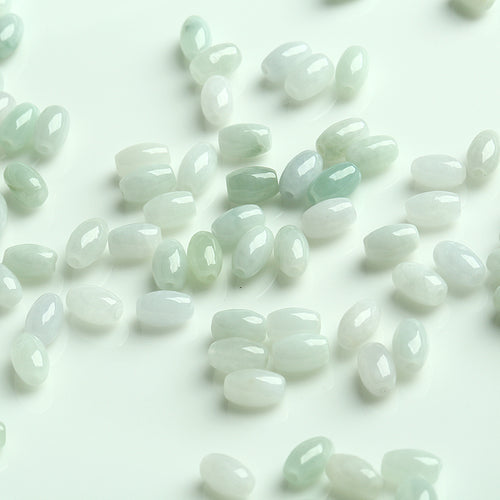 Natural jade jadeite beads white light green wholesale