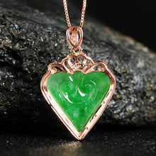 Natural jade pendant Ruyi jadeite jade pendant necklace