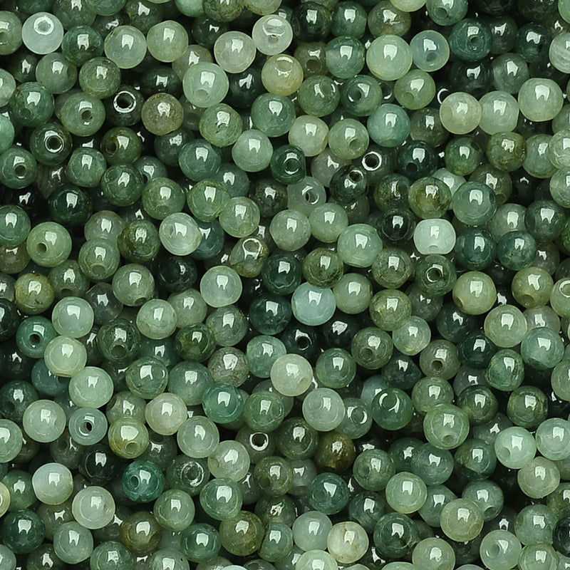 Natural jade jadeite beads dark green grey wholesale
