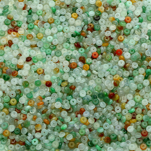 Natural jade jadeite beads mixed colors wholesale