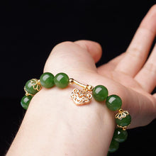 Natural Jade Bracelet Nephrite Alloy Bracelet