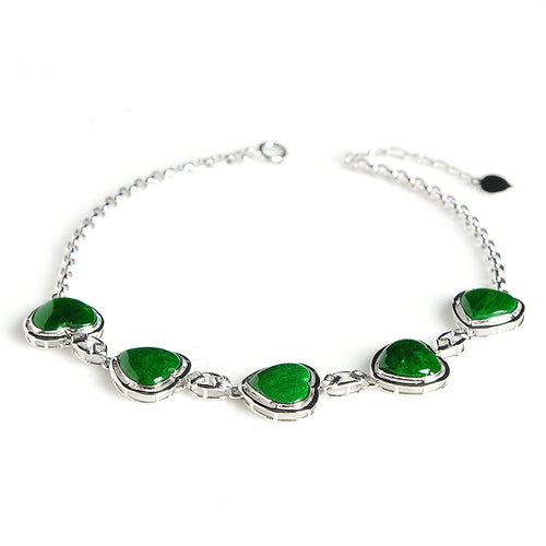 Natural jade bracelet jadeite gold bracelet