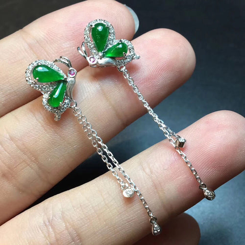 Natural Jade Earrings Jadeite Earrings
