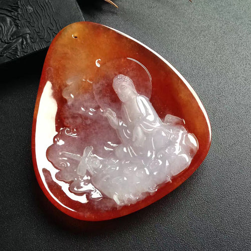 Natural Jade Pendant Jadeite Buddha Pendant