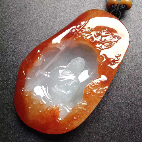 Natural Jade Pendant Jadeite Guan Yin Pendant