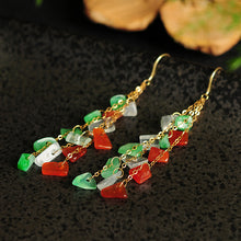 Natural Jade Earrings Jadeite Gold Earrings