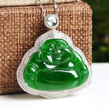 Natural jade pendant Buddha jadeite jade pendant necklace