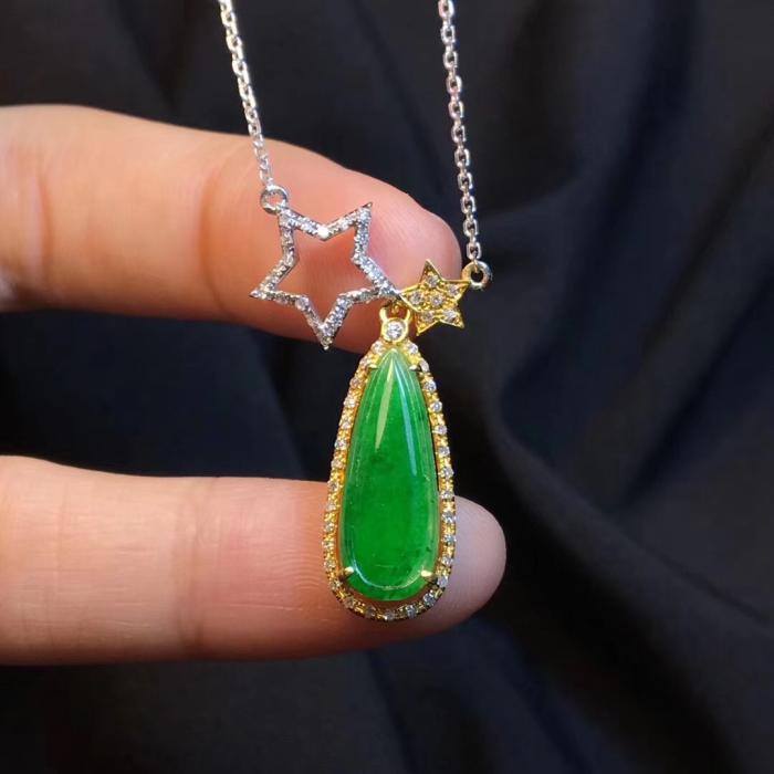 Natural Jade Necklace Jadeite