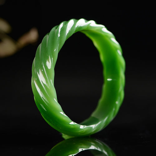 Natural jade carving nephrite collectibles Russia Siberian jade