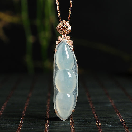Natural Jade Pendant Jadeite Gold Pendant