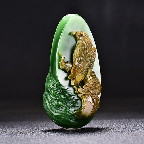 Natural jade carving Chinese Hetian nephrite collectibles