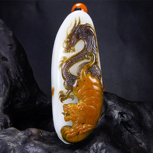 Natural jade carving nephrite collectibles Chinese Hetian jade