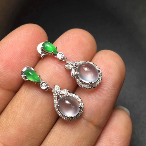 Natural Jade Earrings Jadeite Earrings
