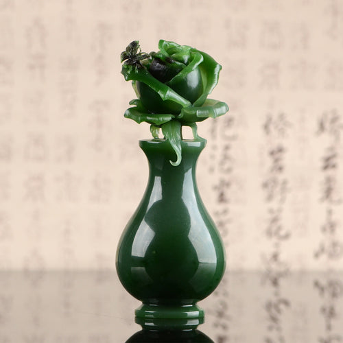 Natural jade carving nephrite collectibles Russia Siberian jade