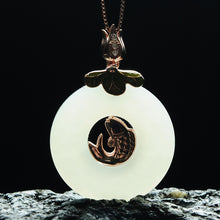 Natural jade pendant nephrite silver pendant necklace