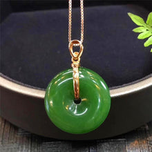 Natural Jade Pendant Nephrite Gold Pendant