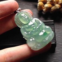 Natural Jade Pendant Jadeite Guan Yin Pendant