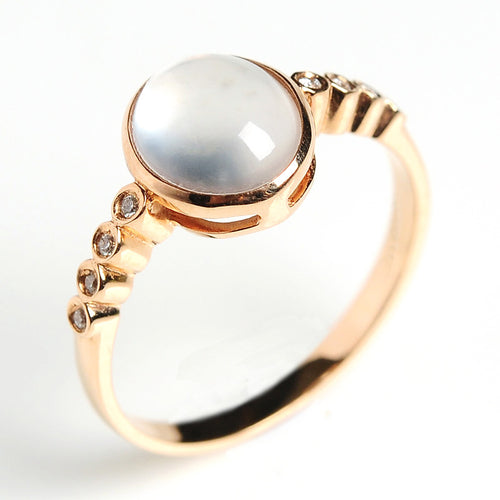 Natural jade ring gold jadeite ring