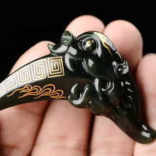 Natural jade carving nephrite collectibles Chinese Kunlun jade