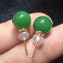 Natural Jade Earrings Nephrite Earrings