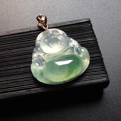 Natural Jade Pendant Jadeite Buddha Pendant