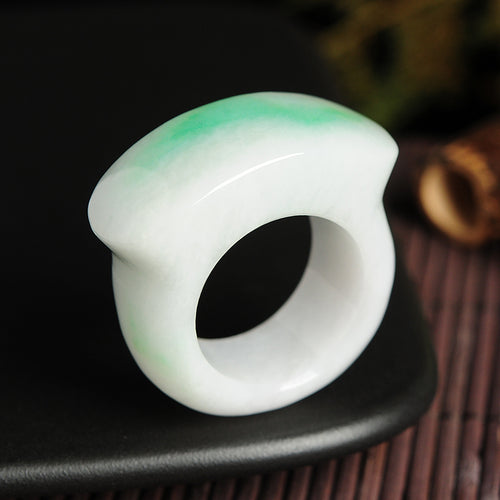 Natural jade ring jadeite ring