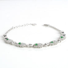 Natural jade jadeite silver bracelet wholesale