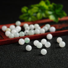 Natural jade jadeite beads white light mixed colors wholesale