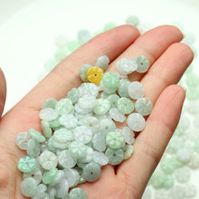 Natural Jade Beads Jadeite Flower Bead