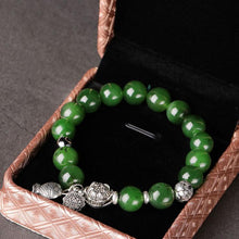 Natural Jade Bracelet Nephrite Alloy Bracelet
