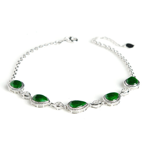 Natural jade bracelet jadeite gold bracelet