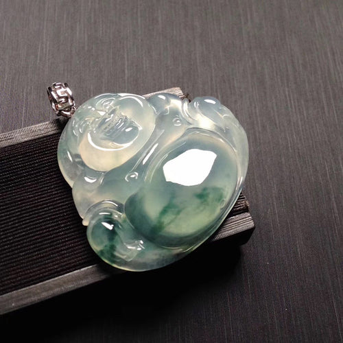 Natural Jade Pendant Jadeite Buddha Pendant