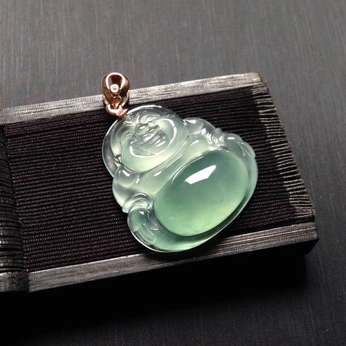 Natural Jade Pendant Jadeite Buddha Pendant