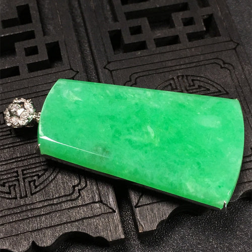 Natural Jade Pendant Jadeite Gold Pendant