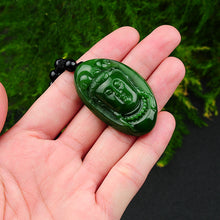 Natural Jade Pendant Nephrite Guanyin Pendant