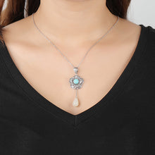 Natural Jade Pendant Nephrite Turquoise Silver Pendant