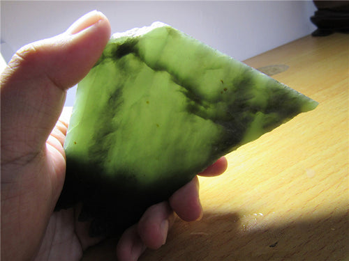 Natural jade rough nephrite raw stone Russia Siberian jade
