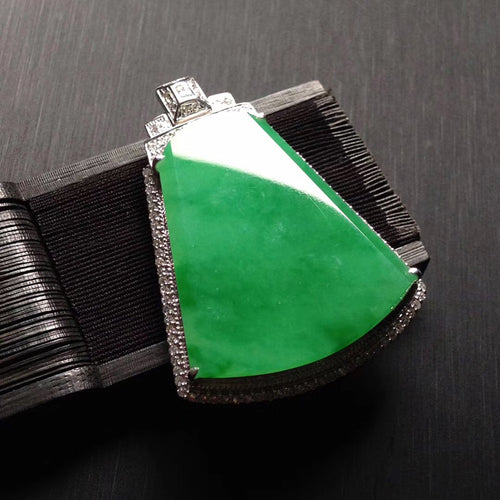 Natural Jade Pendant Jadeite Gold Pendant