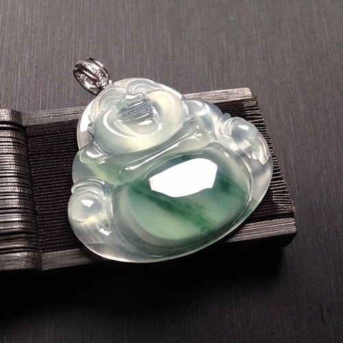 Natural Jade Pendant Jadeite Buddha Pendant