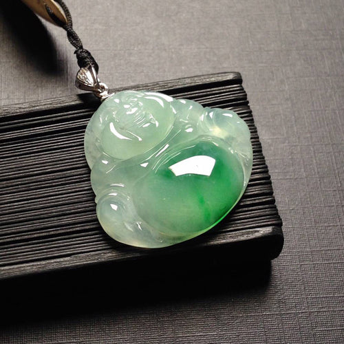 Natural Jade Pendant Jadeite Buddha Pendant