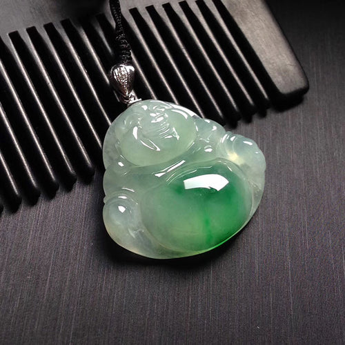 Natural Jade Pendant Jadeite Buddha Pendant